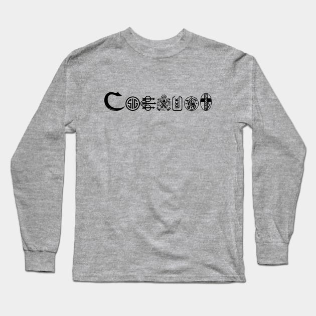 Coexist Black Print Long Sleeve T-Shirt by Rebranded_Customs